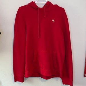 Red Abercrombie & Fitch sweatshirt